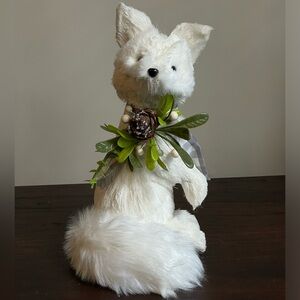 White Christmas Arctic Woodland Fox